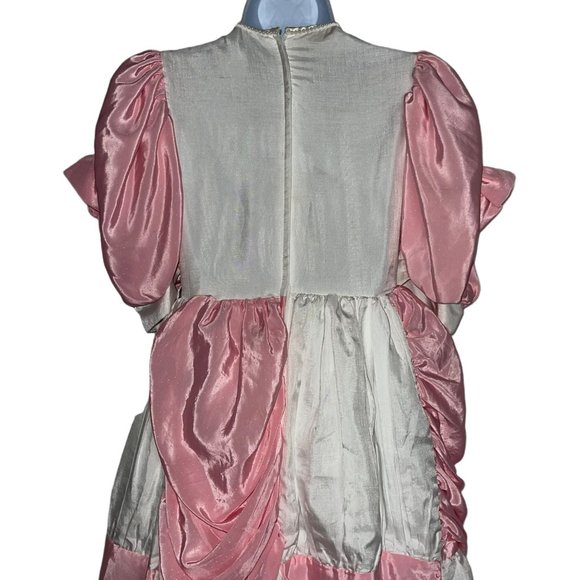 Vintage Bows Belles England Ballroon Dress Girls 12 Rare Patchwork Victorian - Picture 8 of 12